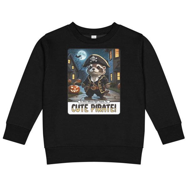 Oz Otter - Cute Pirate | Kids crew neck sweatshirt