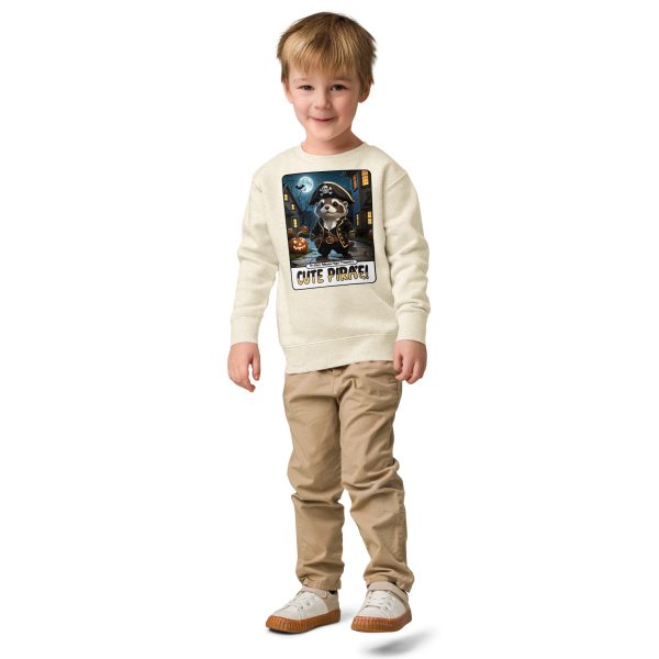 Oz Otter - Cute Pirate | Kids crew neck sweatshirt