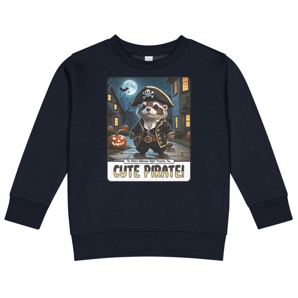 Oz Otter - Cute Pirate | Kids crew neck sweatshirt
