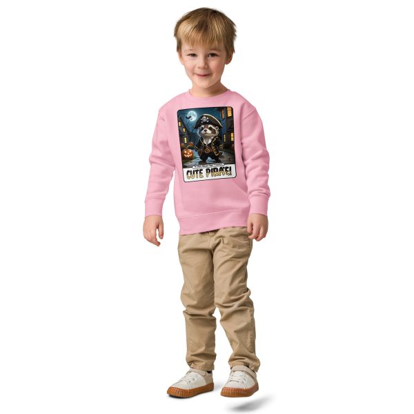 Oz Otter - Cute Pirate | Kids crew neck sweatshirt