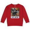 Oz Otter - Cute Witch | Kids crew neck sweatshirt
