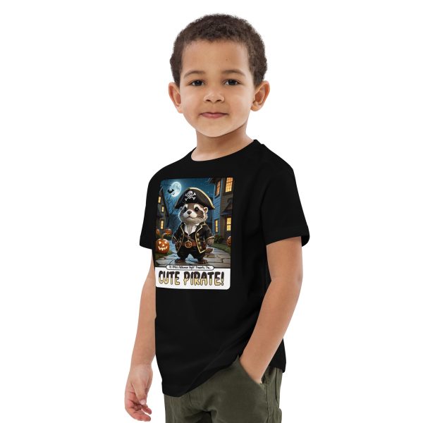 kids-organic-cotton-mini-creator-2.0-t-shirt-black-left-front-6ad10e7904608.jpg Oz Otter - Cute Pirate | Organic cotton kids t-shirt
