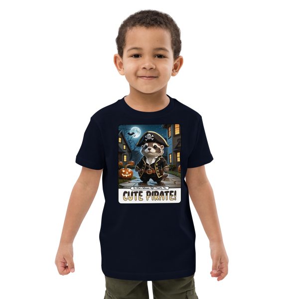kids-organic-cotton-mini-creator-2.0-t-shirt-french-navy-front-6ad10e7903acc.jpg Oz Otter - Cute Pirate | Organic cotton kids t-shirt