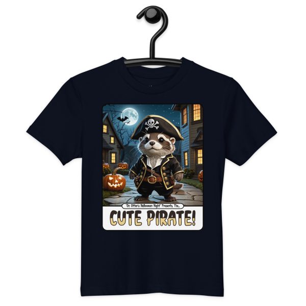 kids-organic-cotton-mini-creator-2.0-t-shirt-french-navy-front-6ad10e7907489.jpg Oz Otter - Cute Pirate | Organic cotton kids t-shirt