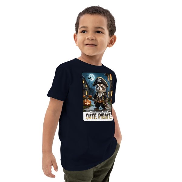 kids-organic-cotton-mini-creator-2.0-t-shirt-french-navy-right-front-6ad10e790402d.jpg Oz Otter - Cute Pirate | Organic cotton kids t-shirt