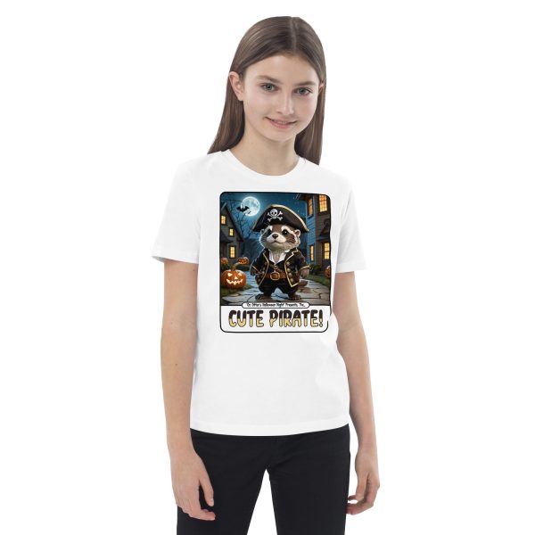 kids-organic-cotton-mini-creator-2.0-t-shirt-white-front-2-6ad10e7902ba5.jpg Oz Otter - Cute Pirate | Organic cotton kids t-shirt