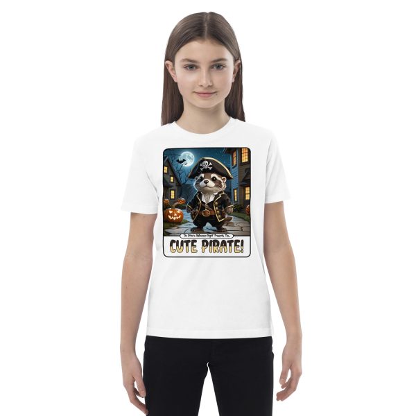 kids-organic-cotton-mini-creator-2.0-t-shirt-white-front-6ad10e7902623.jpg Oz Otter - Cute Pirate | Organic cotton kids t-shirt