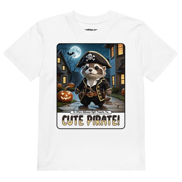 kids-organic-cotton-mini-creator-2.0-t-shirt-white-front-6ad10e79054a9.jpg Oz Otter - Cute Pirate | Organic cotton kids t-shirt