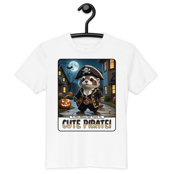 kids-organic-cotton-mini-creator-2.0-t-shirt-white-front-6ad10e7907920.jpg Oz Otter - Cute Pirate | Organic cotton kids t-shirt