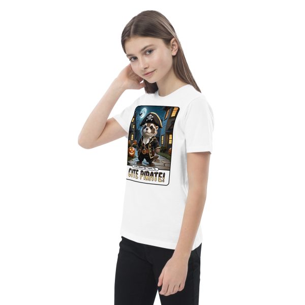 kids-organic-cotton-mini-creator-2.0-t-shirt-white-left-front-6ad10e790359b.jpg Oz Otter - Cute Pirate | Organic cotton kids t-shirt