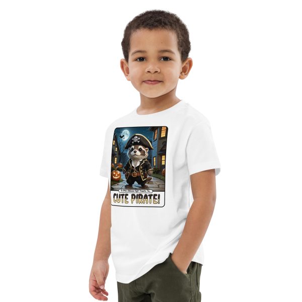 kids-organic-cotton-mini-creator-2.0-t-shirt-white-left-front-6ad10e79046a2.jpg Oz Otter - Cute Pirate | Organic cotton kids t-shirt